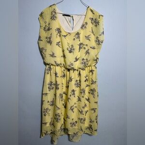 Maurices brand bird floral print sleeveless dress women's size extra large XL